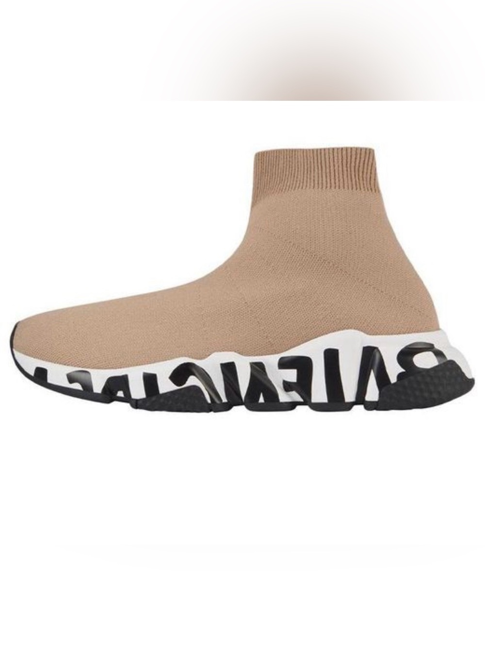 Balenciaga Women Socks Sneaker in Beige